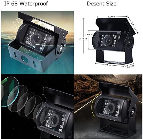 Hodozzy Kit Caméra de Recul pour Voiture avec Écran LCD 7 Pouces